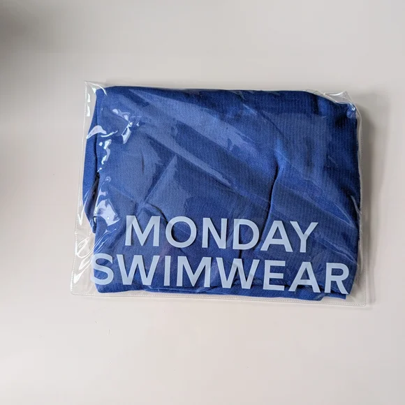 Blue Draped Cotton Cover-Up - Picture 2 of 5